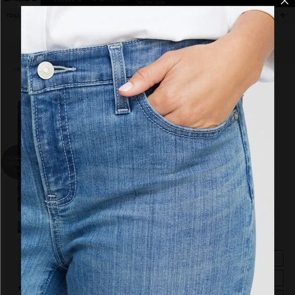 Chico Girlfriend Cropped Jeans size 2 - Picture 4 of 8